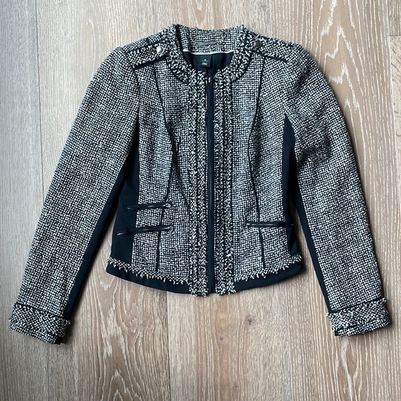 White House Black Market Jackets & Blazers - WH|BM tweed zip-up jacket